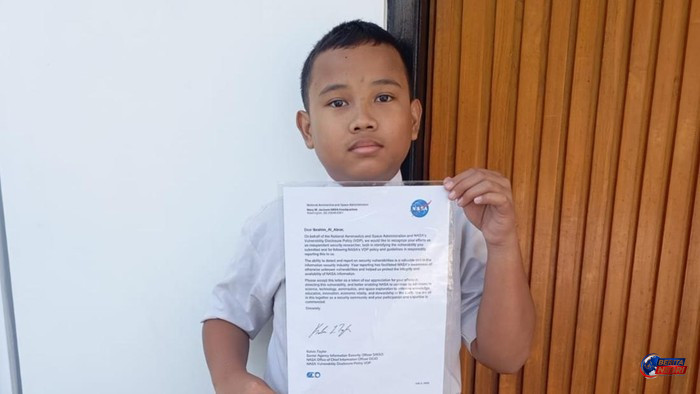 Anak SD Kelas 6 Boyolali Raih Sertifikat Apresiasi dari NASA atas Temuan Bug Keamanan