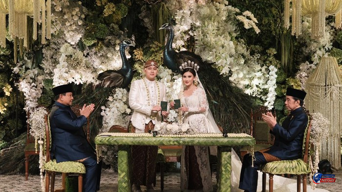 Prabowo dan Jokowi Jadi Saksi Akad Nikah Sespri Prabowo Rizky Irmansyah di JCC