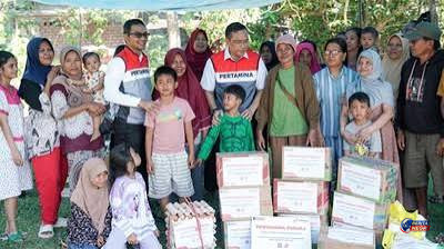 Pertamina Perkuat Bantuan untuk Korban Gempa Flores, Sediakan Logistik hingga Trauma Healing Anak