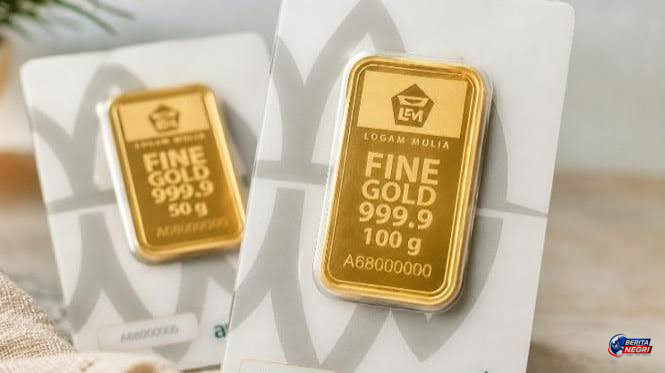 Harga Emas Antam Naik Rp25 Ribu, Kini Tembus Rp2,623 Juta per Gram