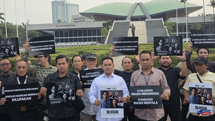 KWP Gelar Doa Bersama untuk Lima Jurnalis dan Tiga ABK yang Hilang di Selat Sunda